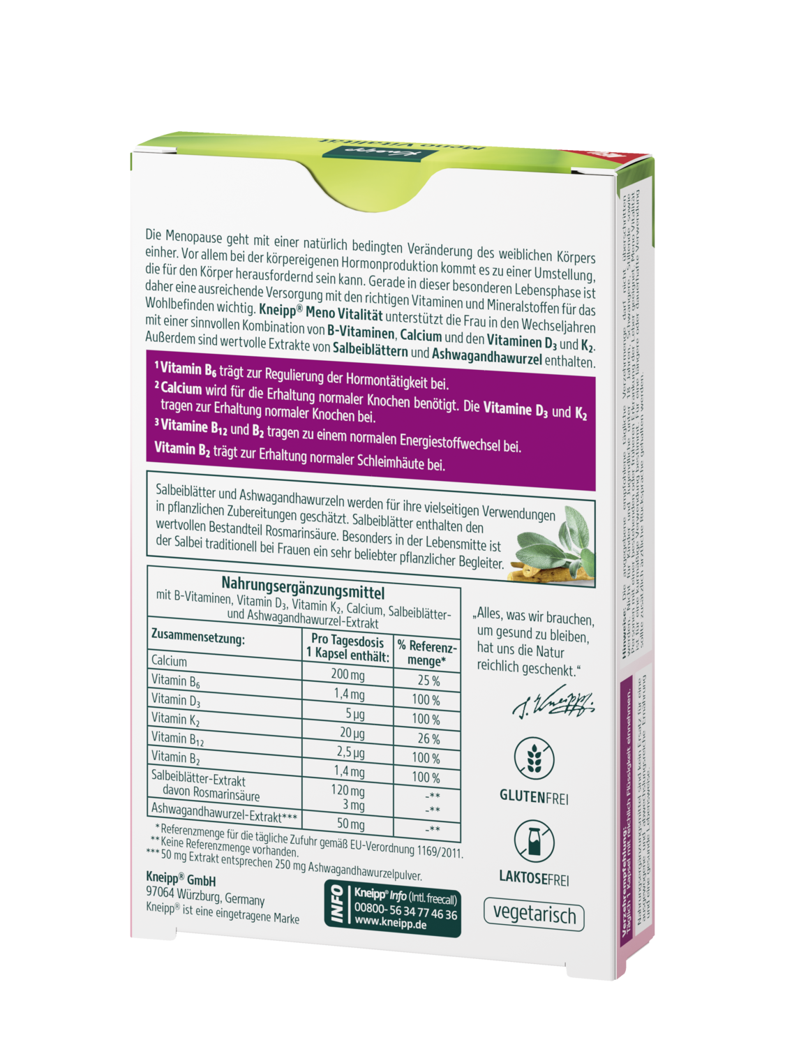 Kneipp Meno Vitalit&auml;t - R&uuml;ckansicht