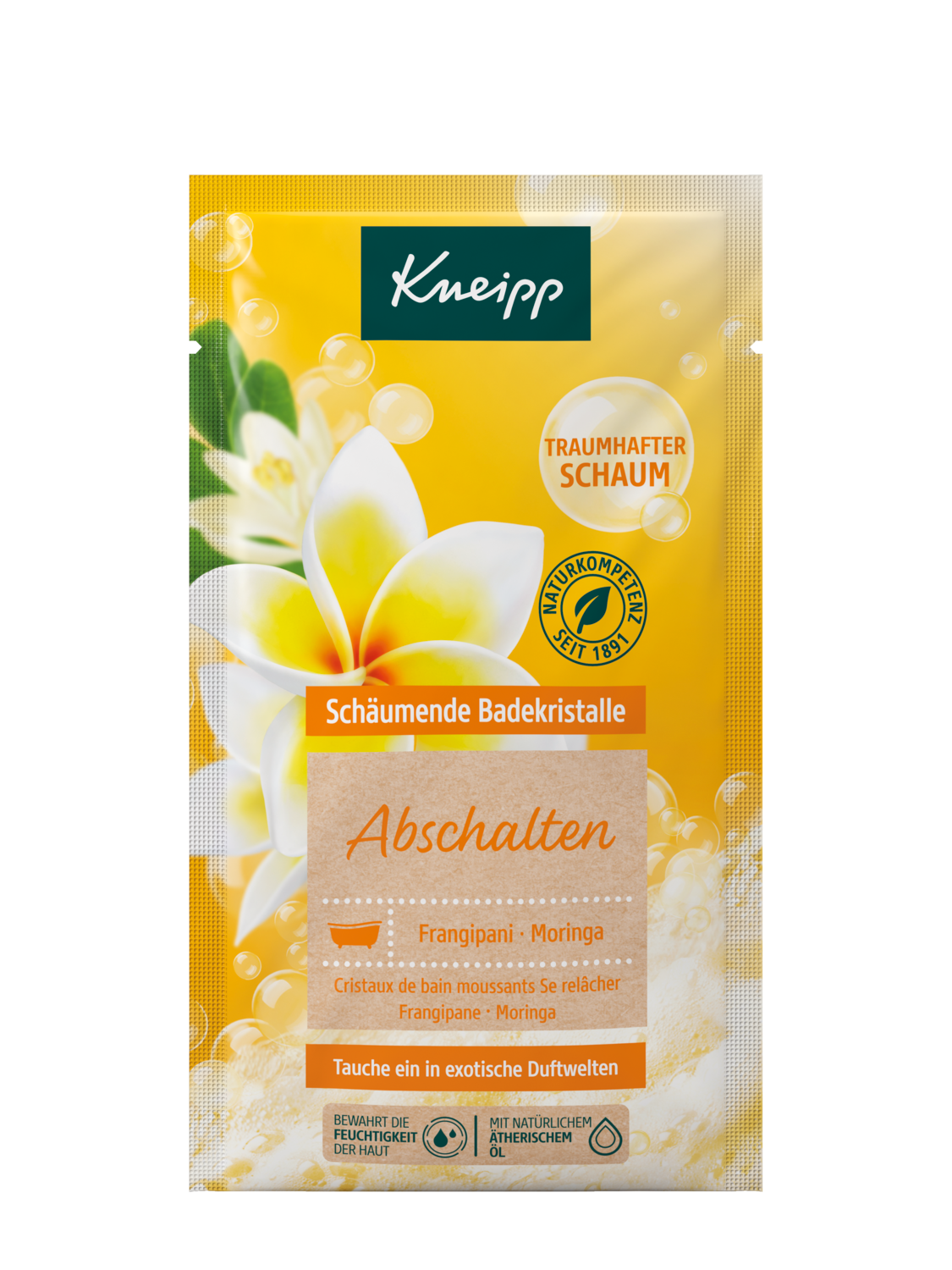 Kneipp Sch&auml;umende Badekristalle Abschalten 80g - Vorderansicht