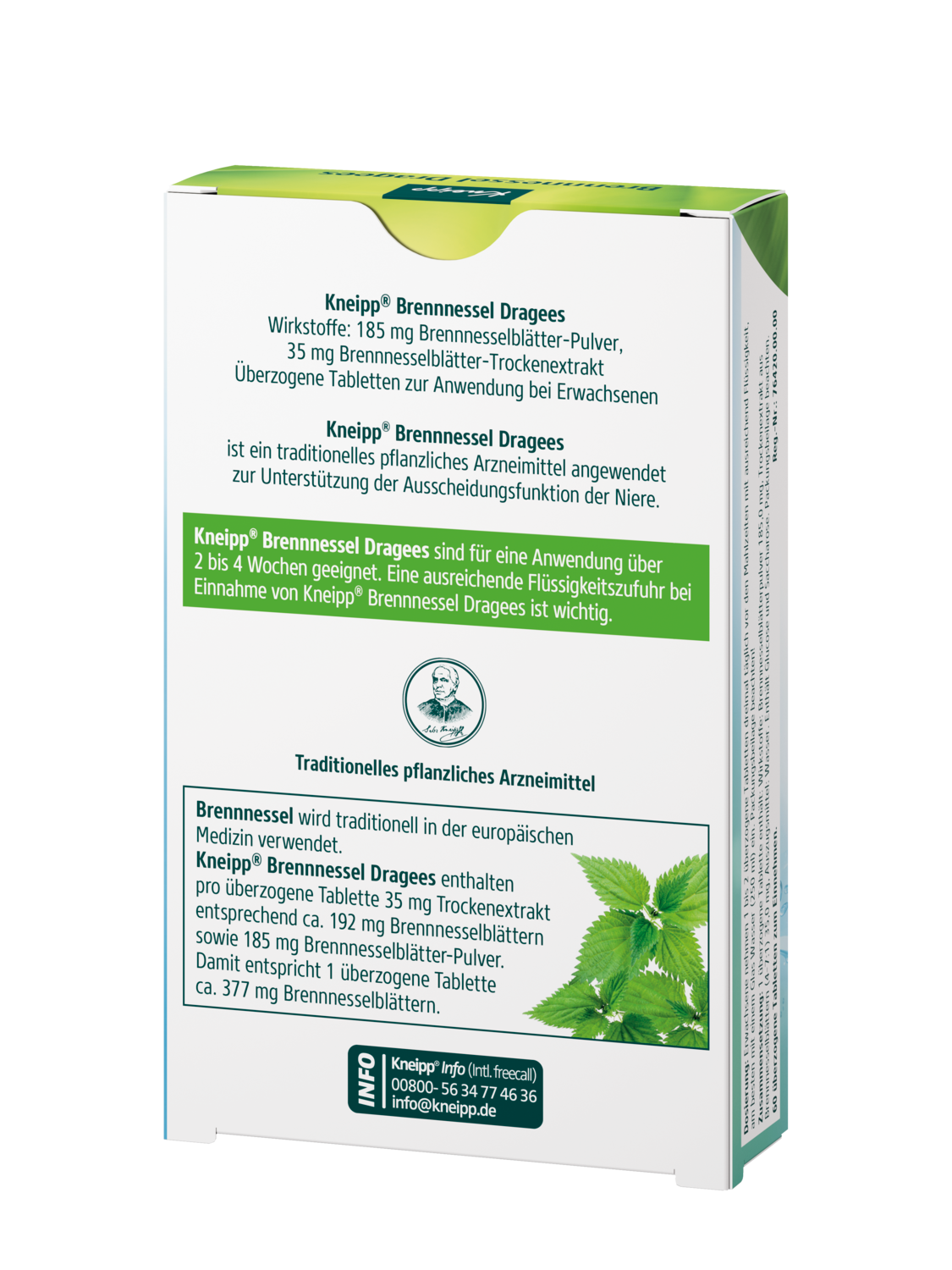 Kneipp Brennnessel Dragees - R&uuml;ckansicht