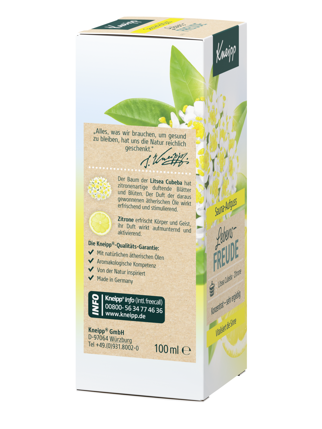 Sauna-Aufguss Lebensfreude - Rechte Ansicht