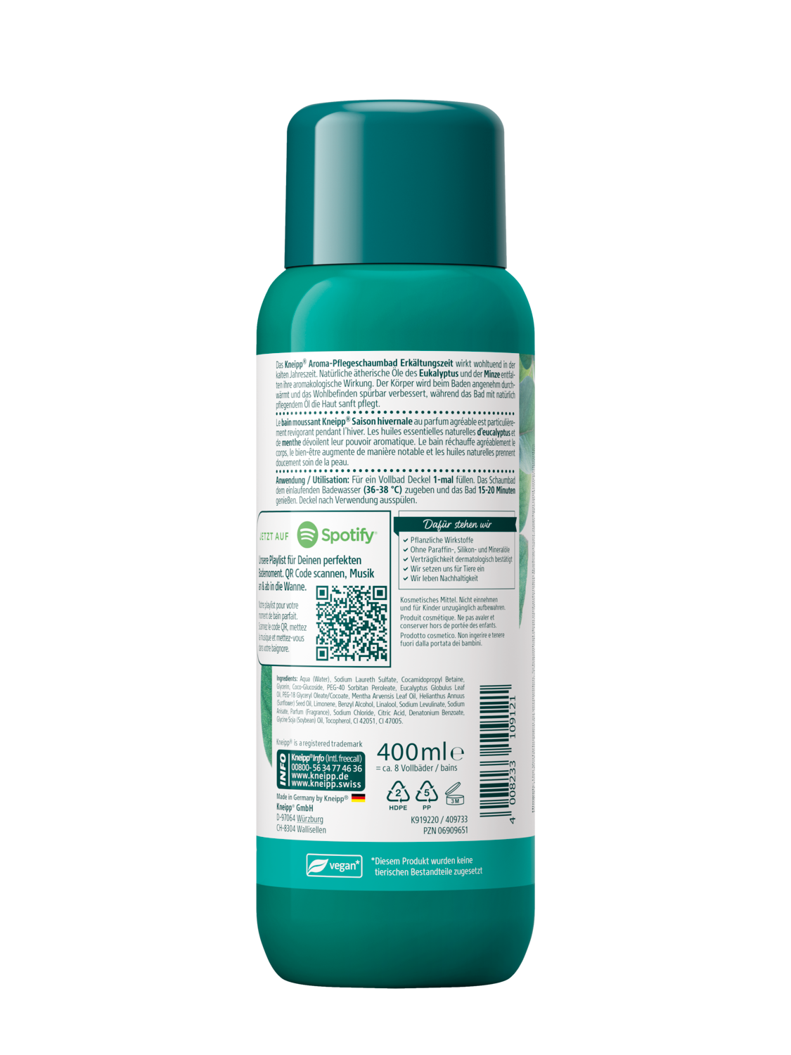 Aroma-Pflegeschaumbad Erk&auml;ltungszeit - R&uuml;ckansicht