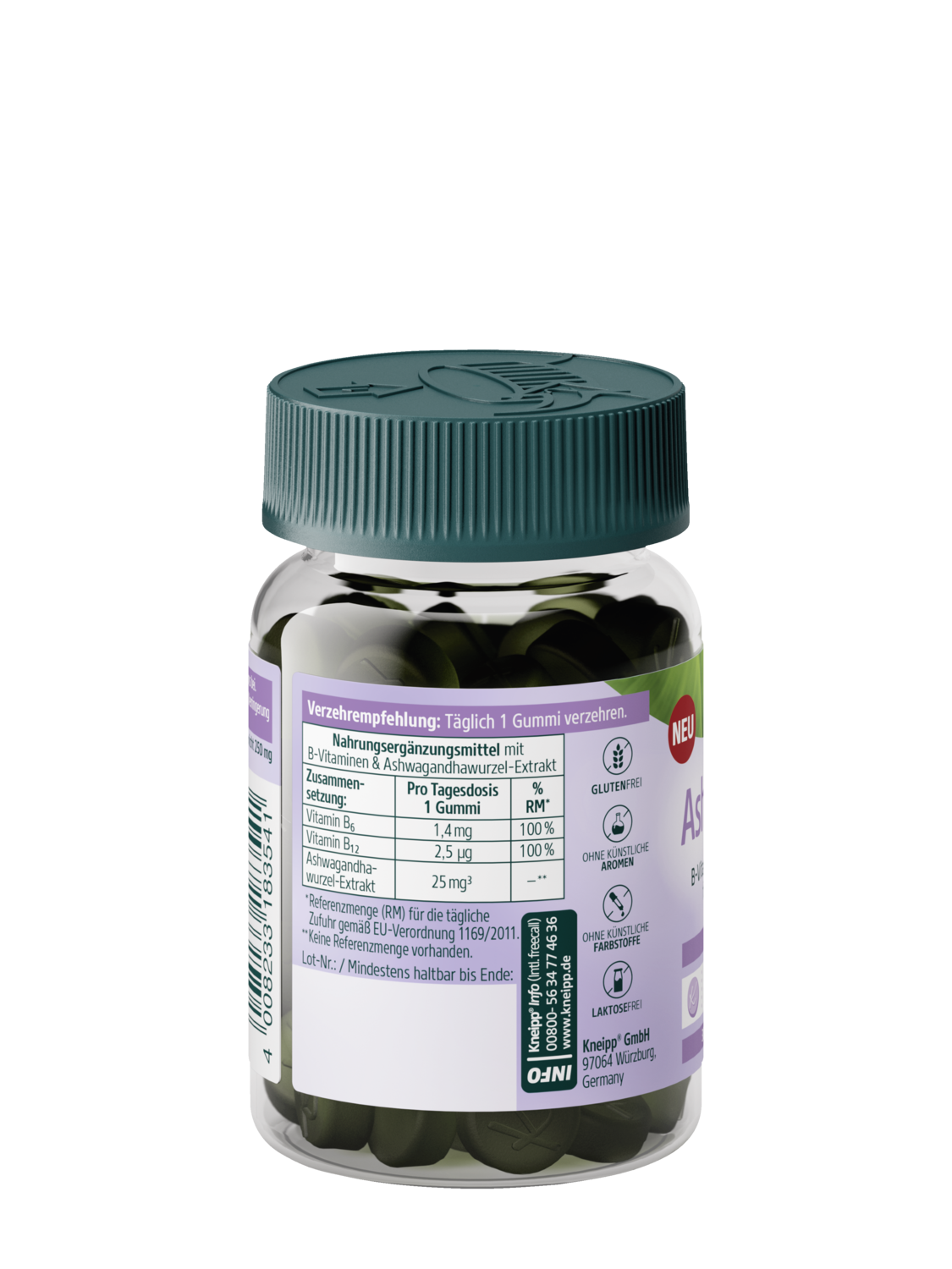 Kneipp Ashwagandha Gummies - R&uuml;ckansicht