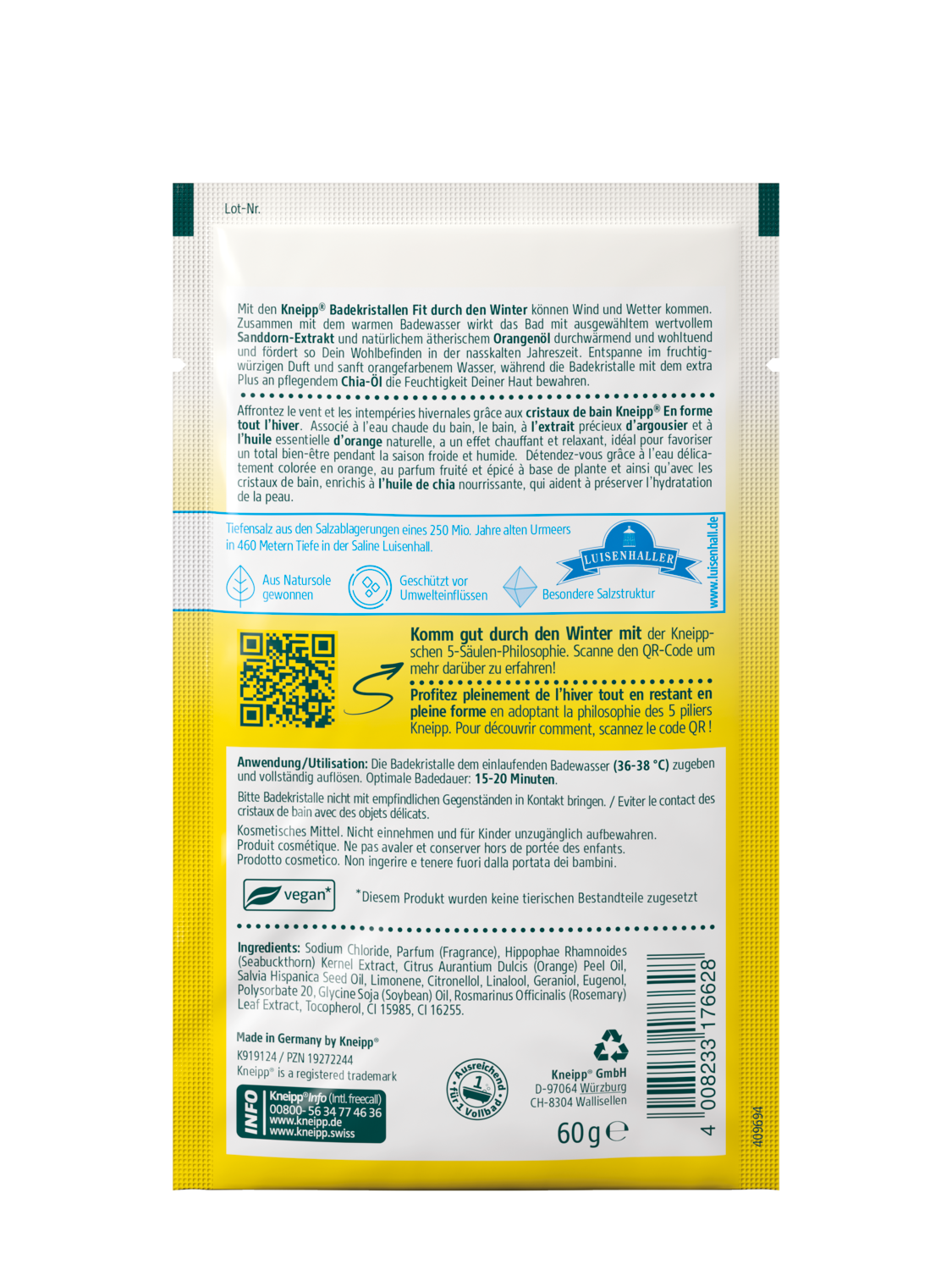 Badekristalle Fit durch den Winter - R&uuml;ckansicht