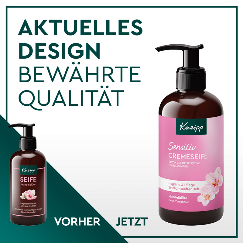Sensitiv Cremeseife Mandelbl&uuml;te - Linke Ansicht