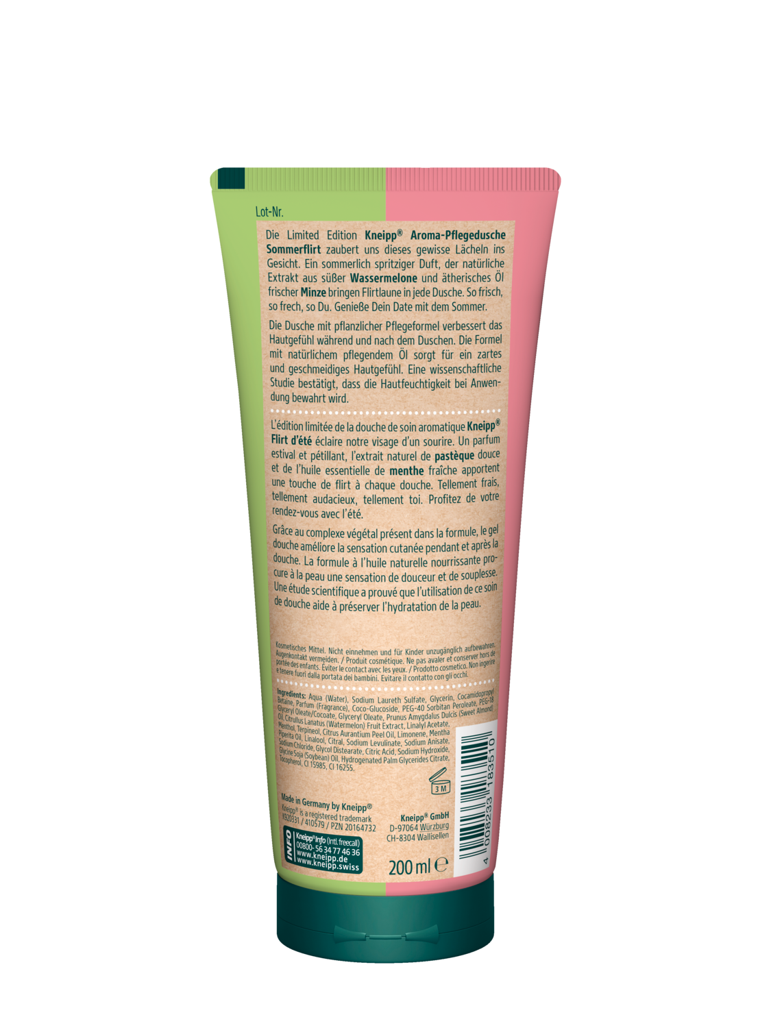 Kneipp Aroma-Pflegedusche Sommerflirt - R&uuml;ckansicht