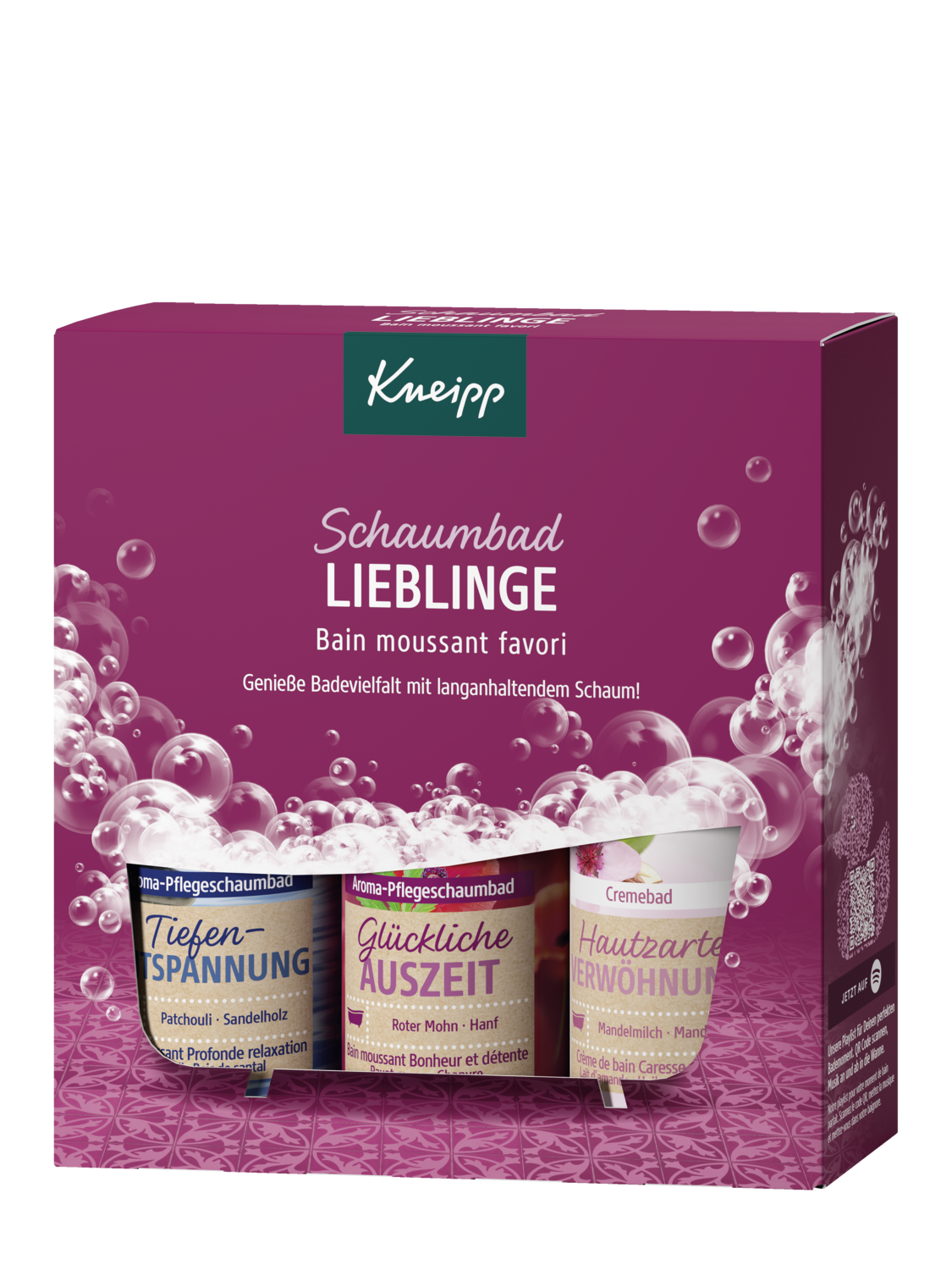 Kneipp Geschenkset Schaumbad Lieblinge - Vorderansicht