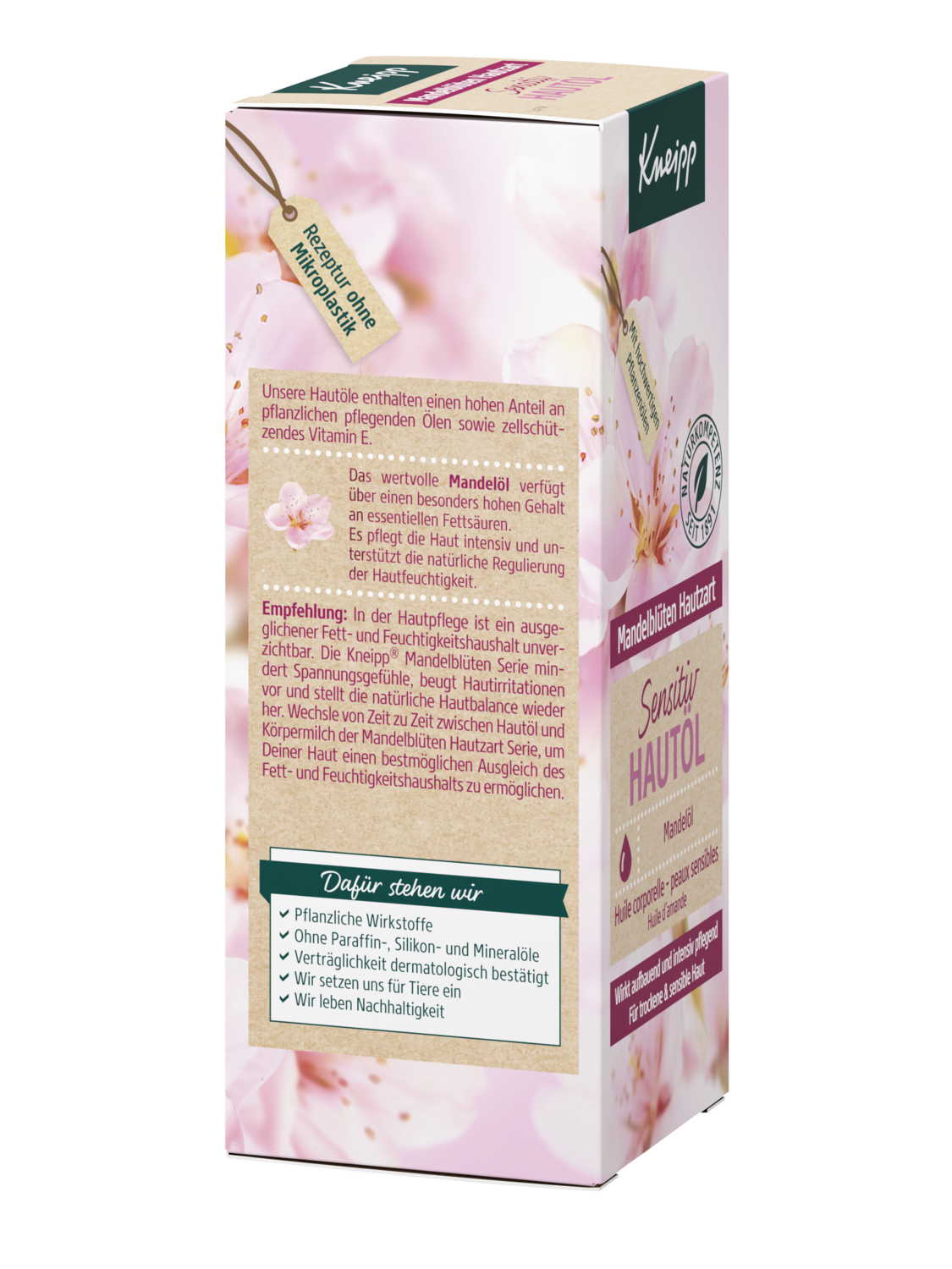 Sensitiv Haut&ouml;l Mandelbl&uuml;ten Hautzart - Rechte Ansicht