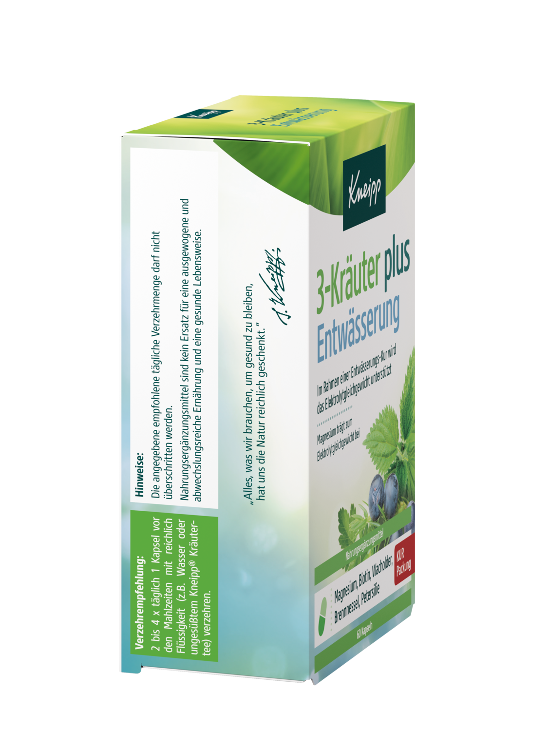 3-Kr&auml;uter plus Entw&auml;sserung - Rechte Ansicht