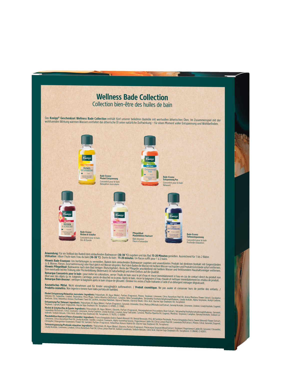 Geschenkset Wellness Bade Collection - R&uuml;ckansicht