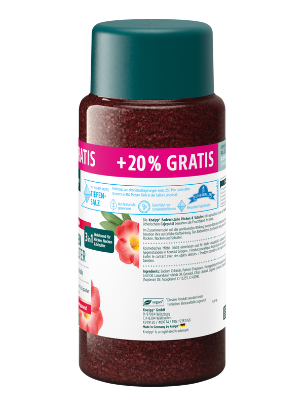 Badekristalle R&uuml;cken & Schulter + 20% gratis