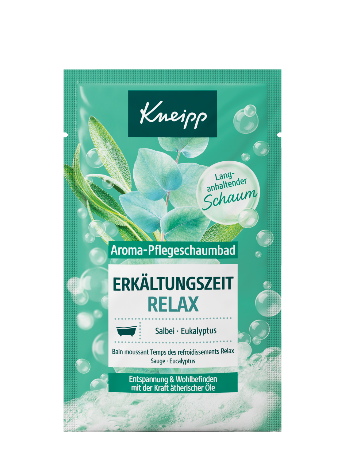 Kneipp Aroma-Pflegeschaumbad Erkaeltungszeit Relax 50ml - Vorderansicht