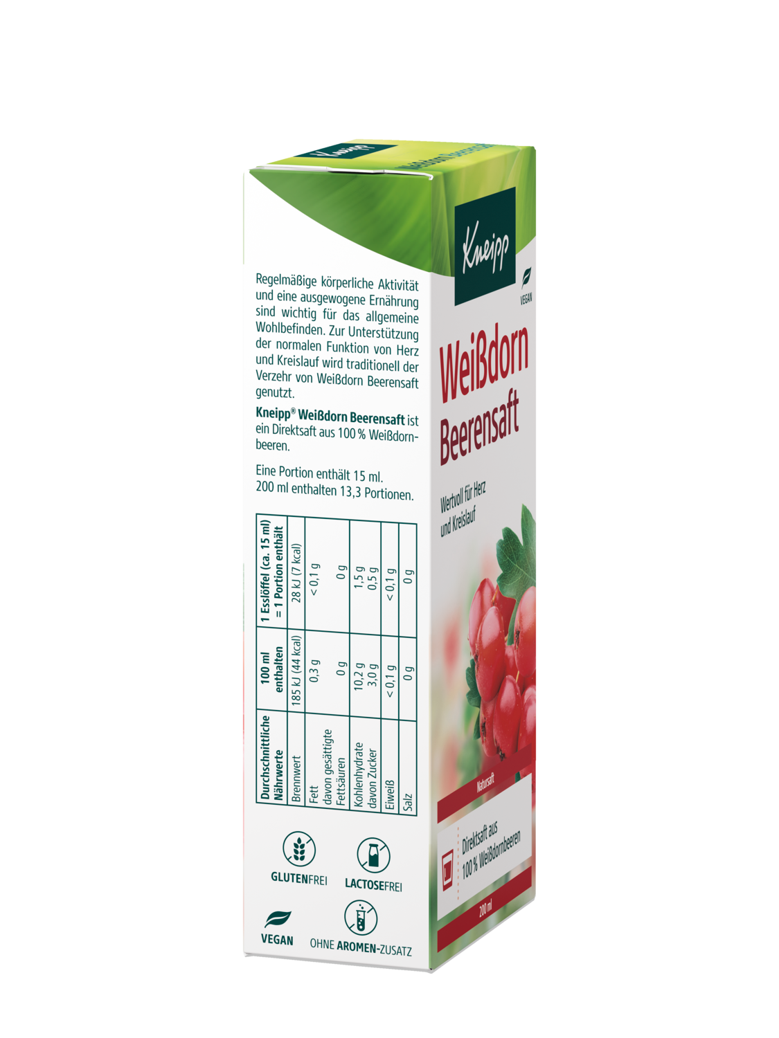 Wei&szlig;dorn Beerensaft - Rechte Ansicht