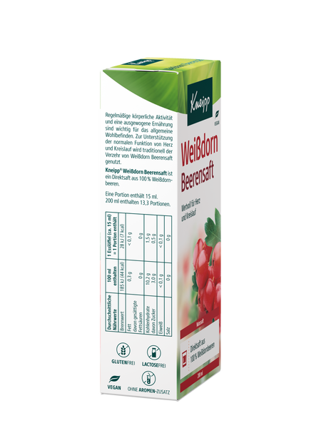 Weißdorn Beerensaft - Rechte Ansicht