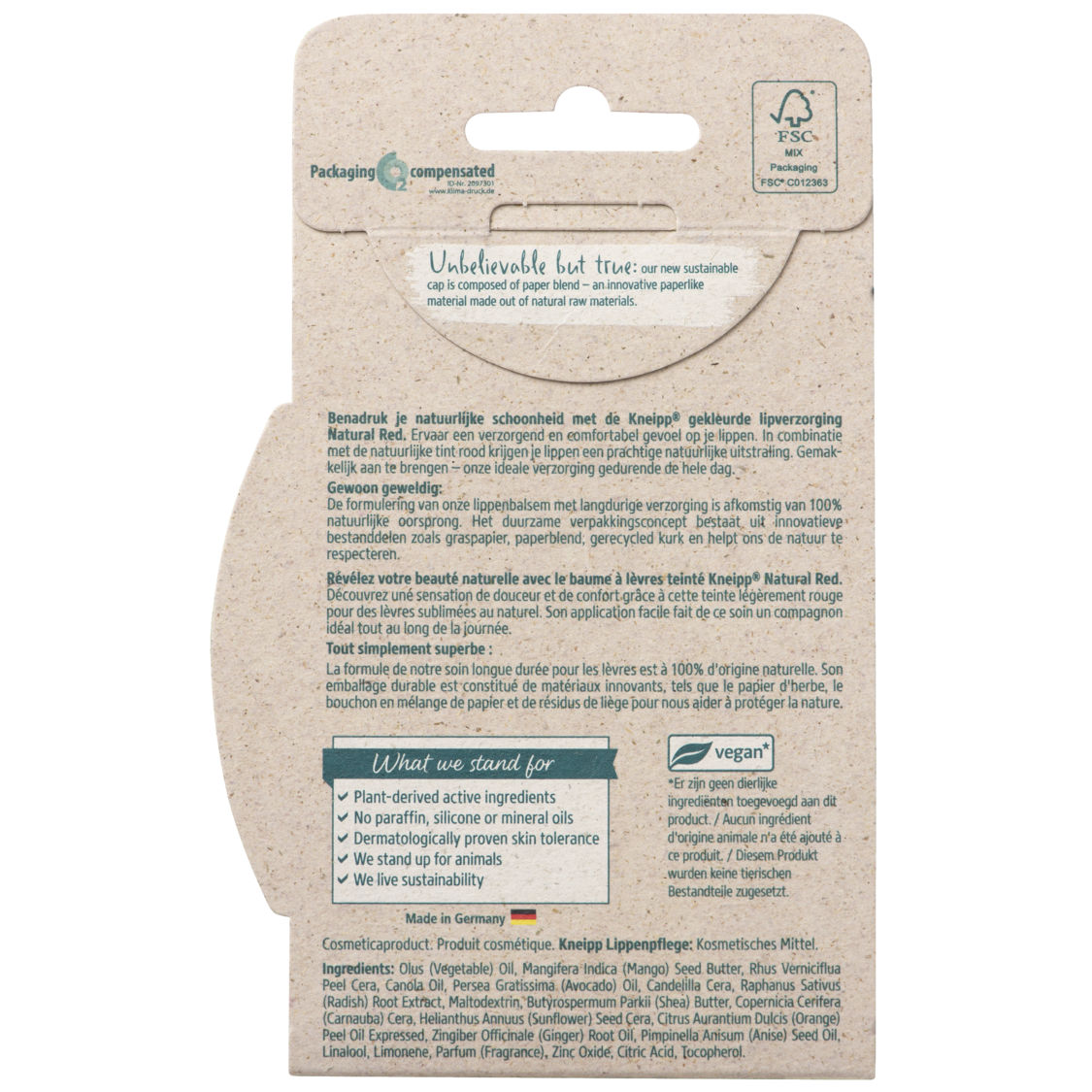 Cattier Beruhigendes Mizellen Reinigungsgel  - R&uuml;ckansicht