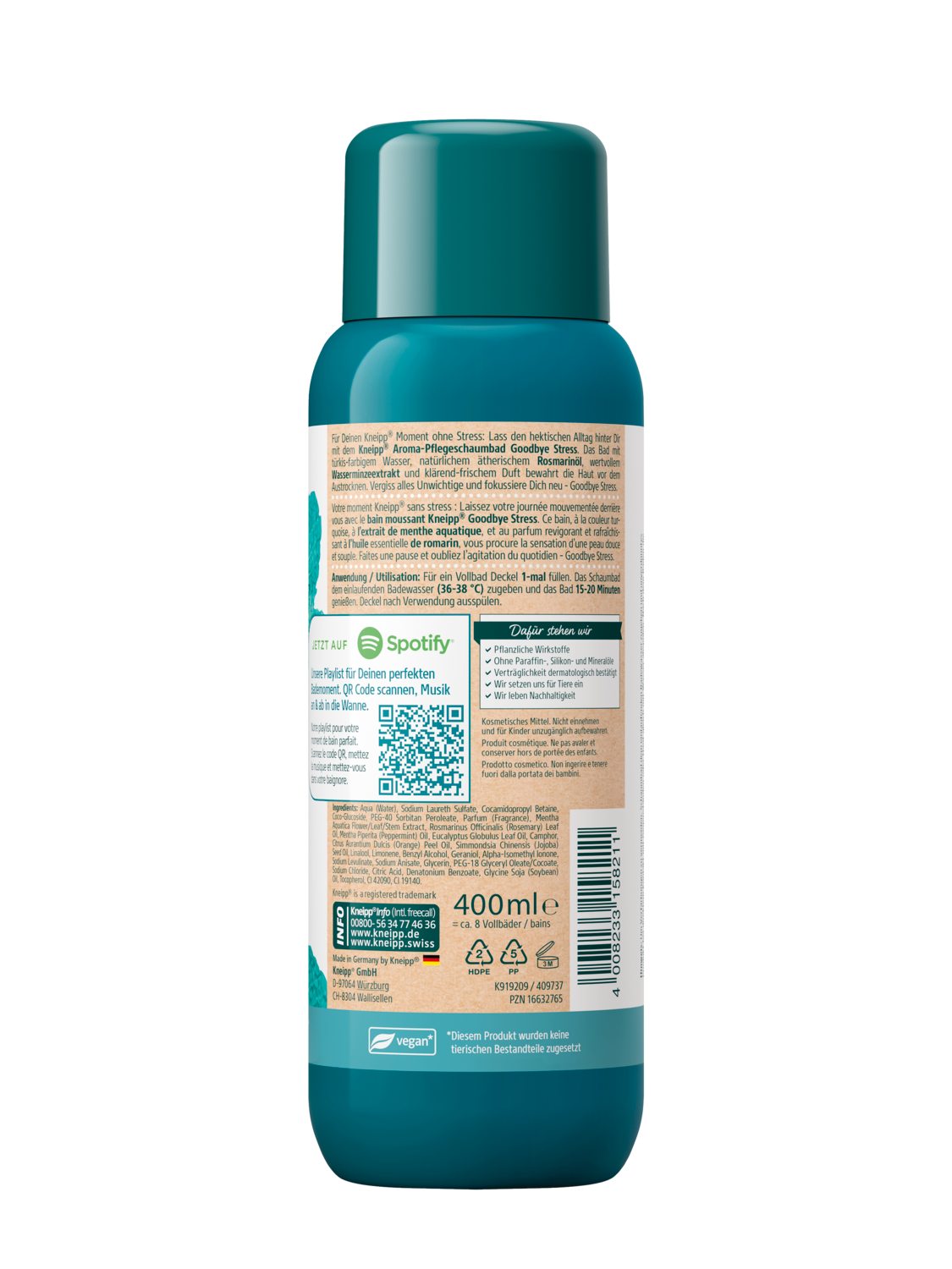 Aroma-Pflegeschaumbad Goodbye Stress - R&uuml;ckansicht