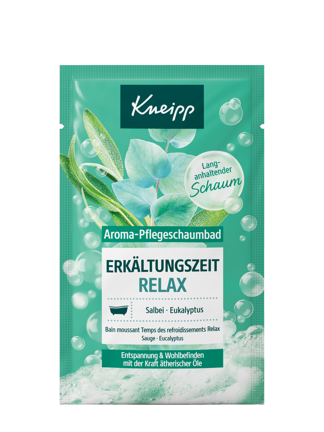 Kneipp Aroma-Pflegeschaumbad Erkaeltungszeit Relax 50ml - Vorderansicht