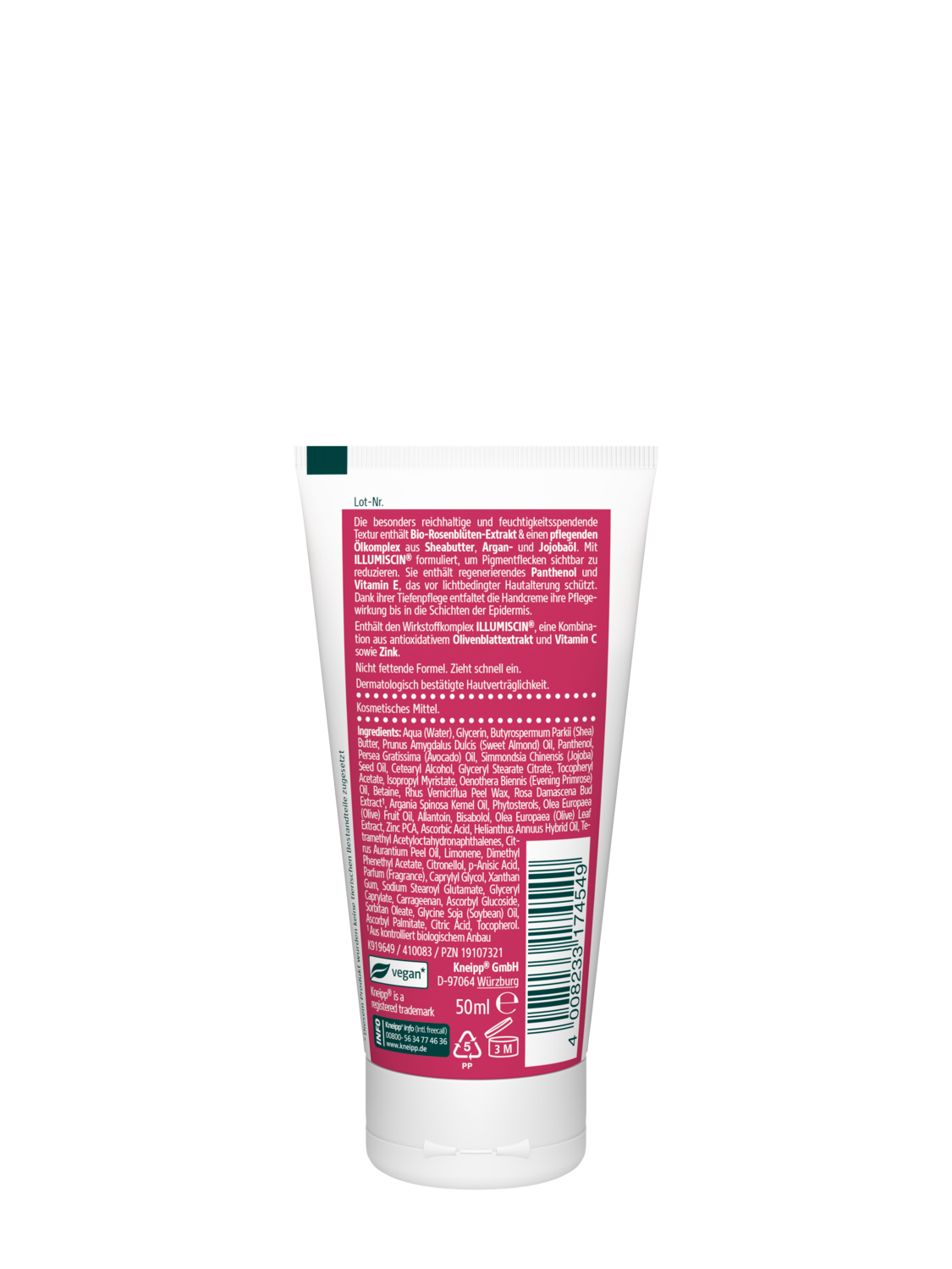 Gl&auml;ttende Handcreme - R&uuml;ckansicht