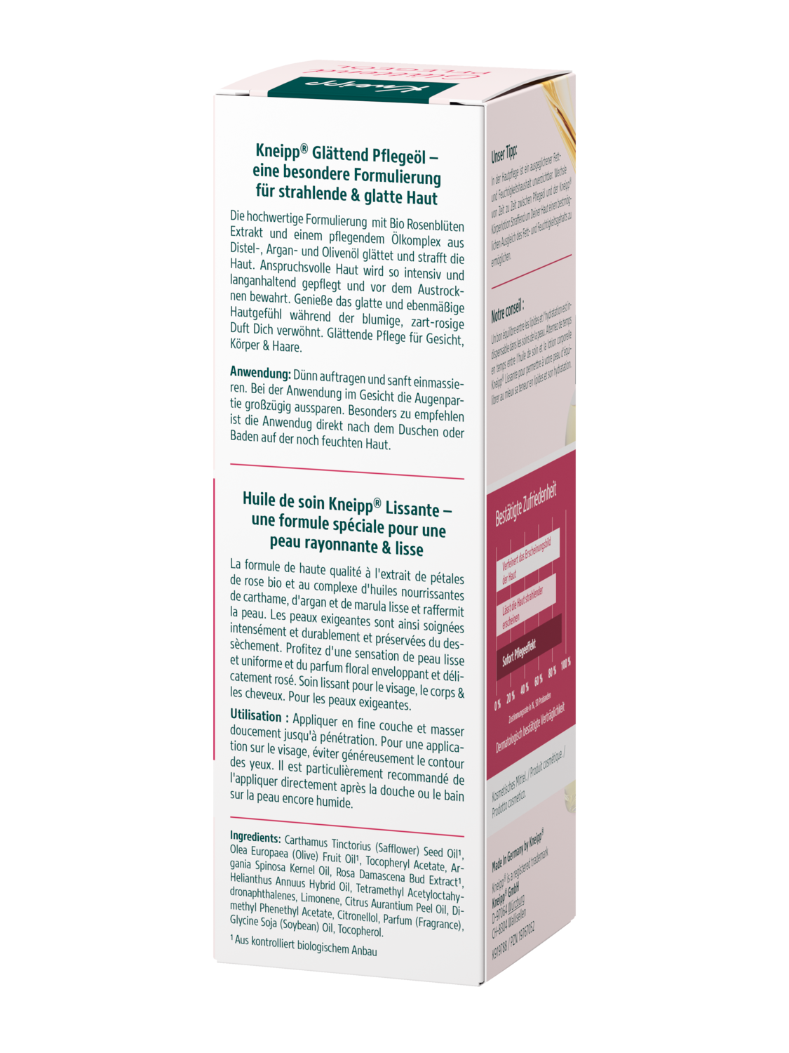 Gl&auml;ttend Pflege&ouml;l - R&uuml;ckansicht