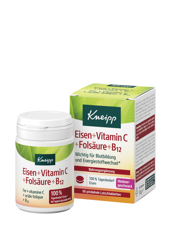 Eisen + Vitamin C + Fols&auml;ure + B12