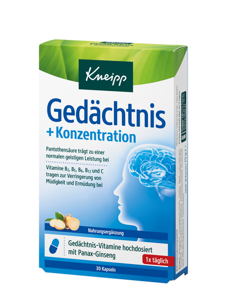 Gedächtnis + Konzentration - Vorderansicht