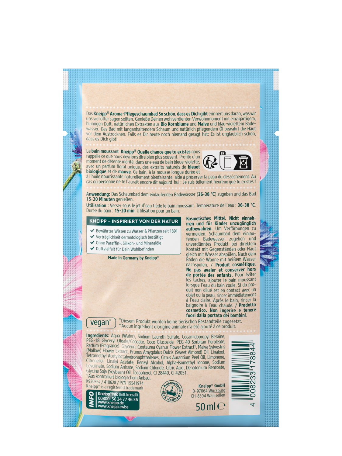 Aroma-Pflegeschaumbad So sch&ouml;n, dass es Dich gibt - R&uuml;ckansicht