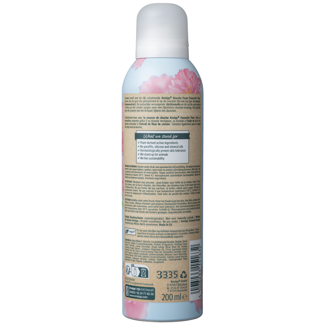 Schaum-Dusche Favourite Time - R&uuml;ckansicht