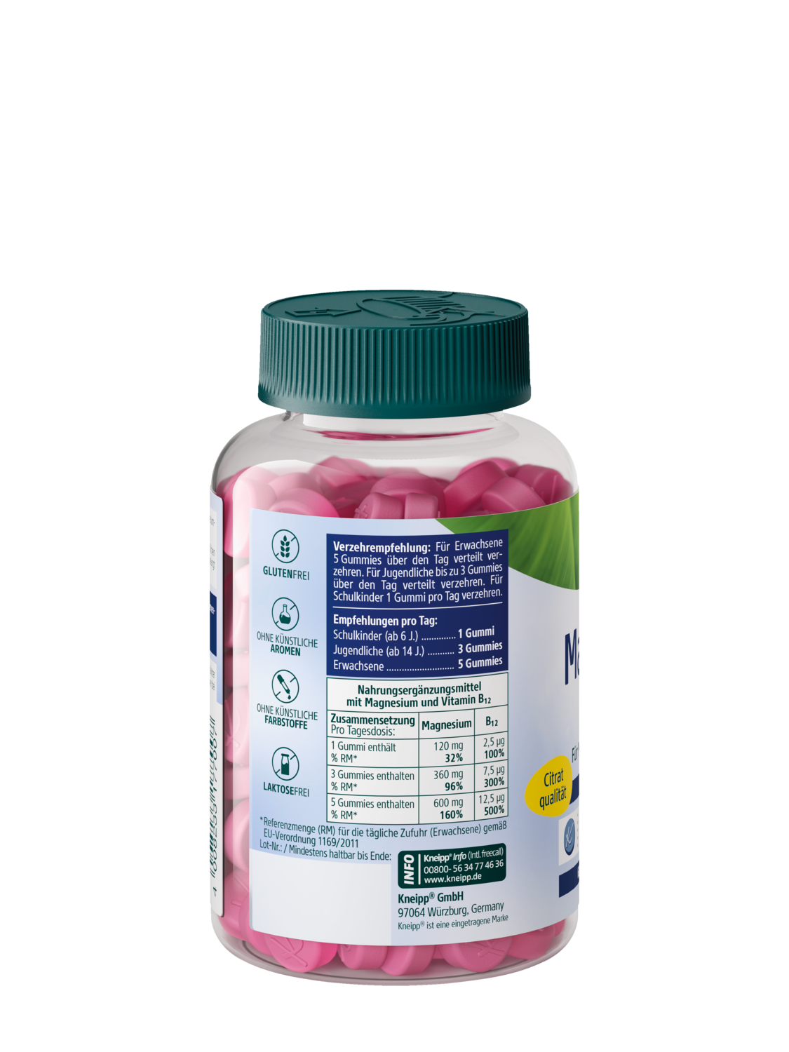 Magnesium + B12 Gummies - R&uuml;ckansicht