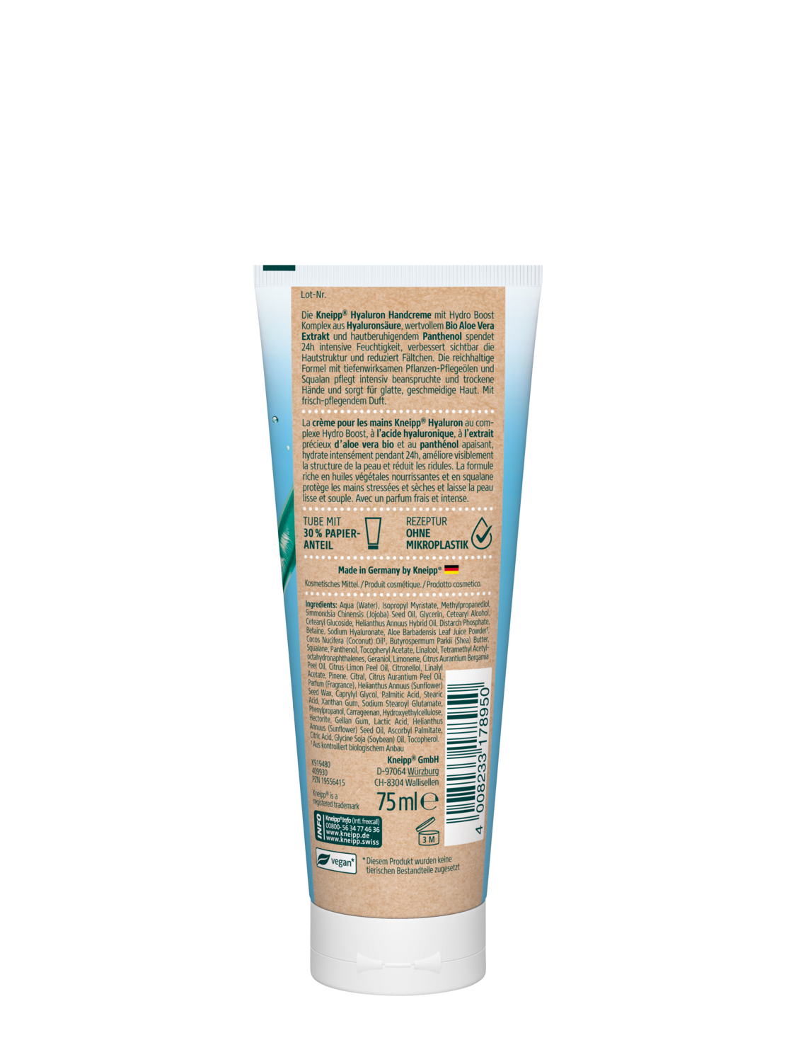 Hyaluron Handcreme - R&uuml;ckansicht