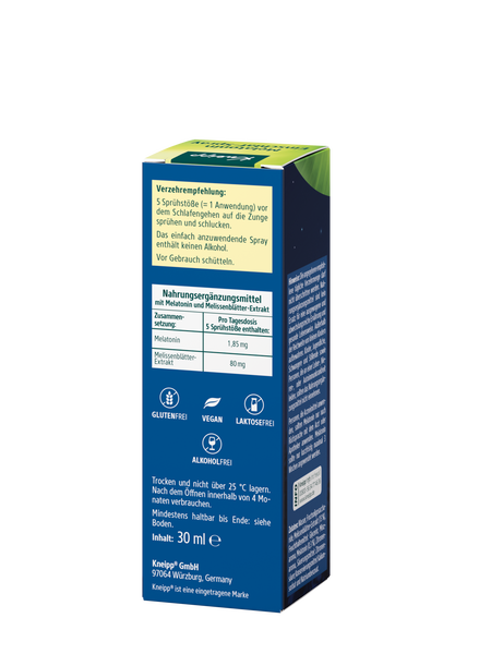 Melatonin Einschlaf-Spray - Rückansicht