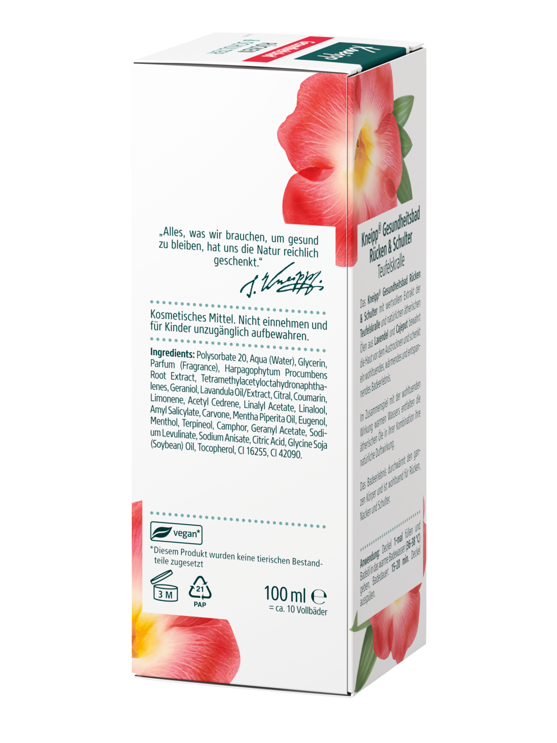 Gesundheitsbad R&uuml;cken & Schulter - Linke Ansicht