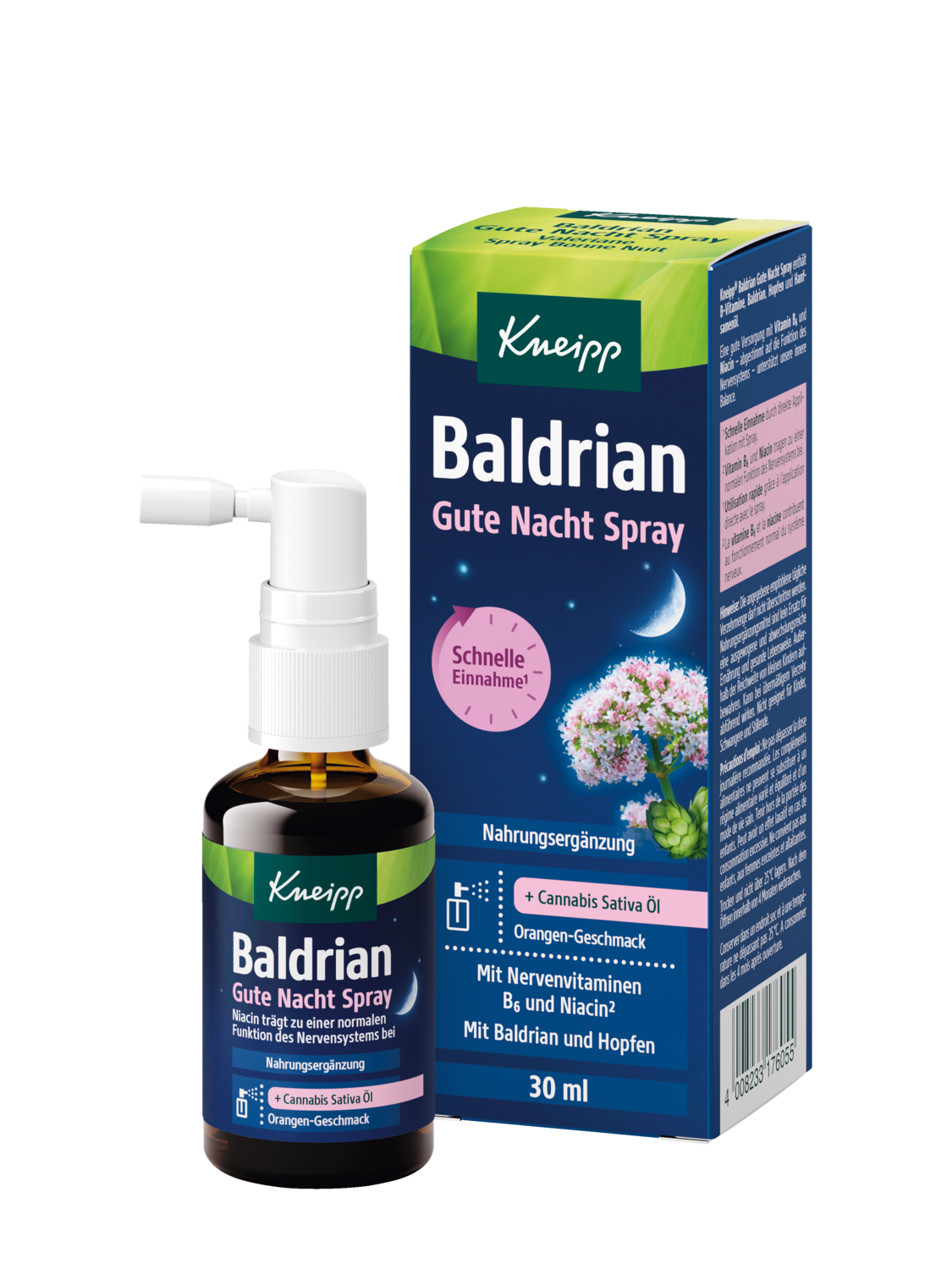 Baldrian Gute Nacht Spray - Vorderansicht