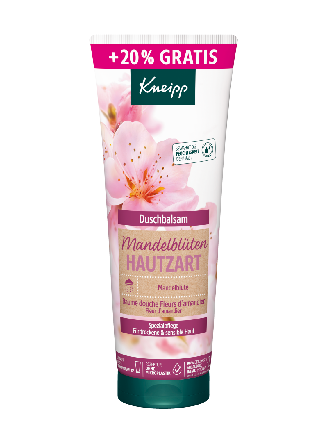 Kneipp Duschbalsam Mandelbl&uuml;te 240ml Overfill 2024 - Vorderansicht