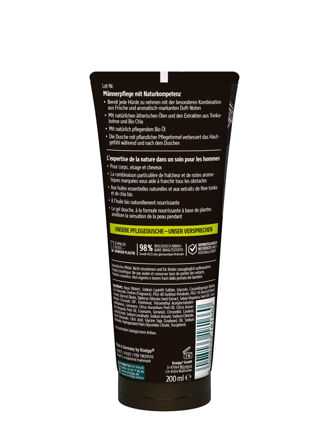 Kneipp 3in1 Dusche Dynamisch 200ML - R&uuml;ckansicht
