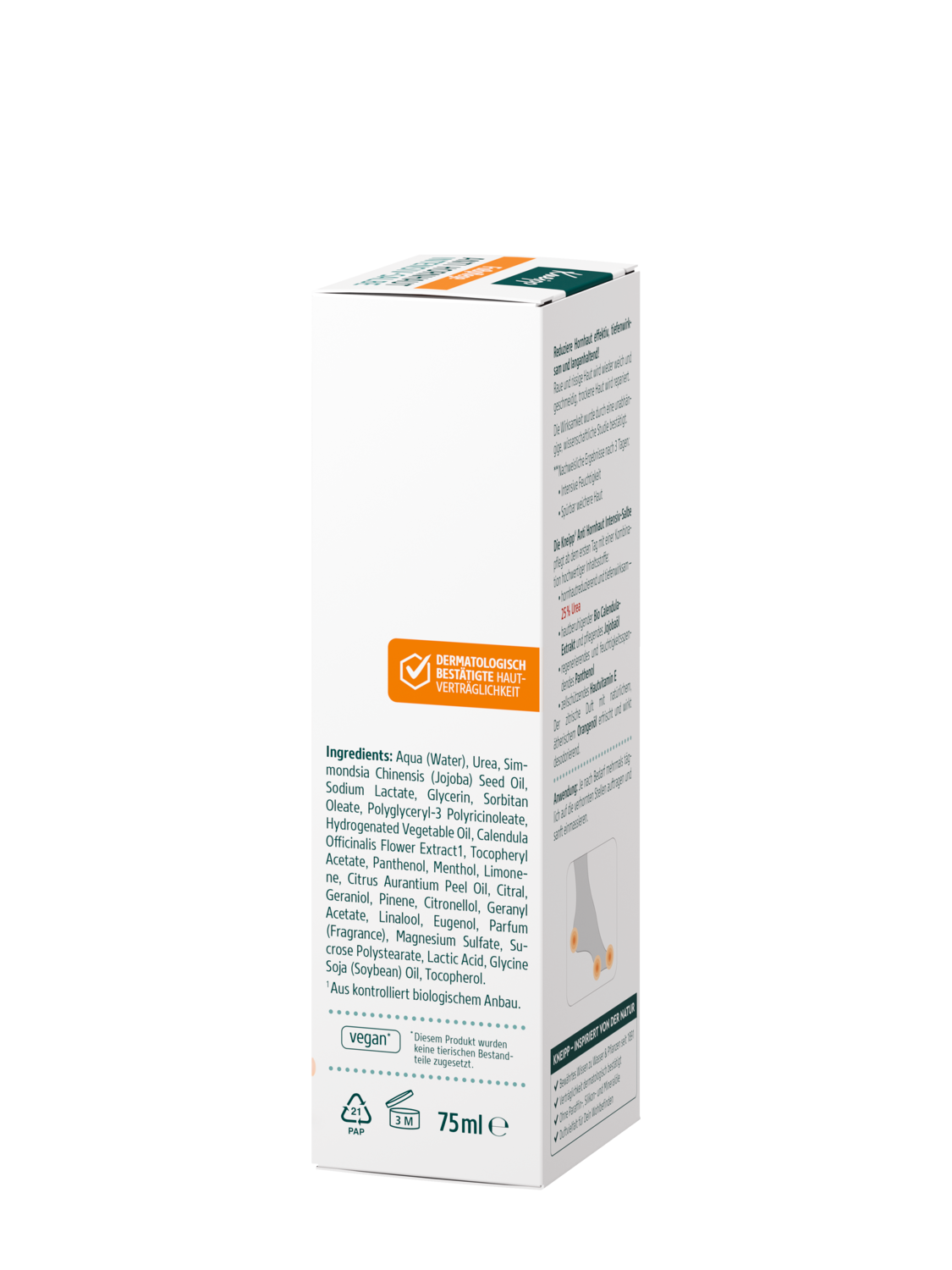 Kneipp Anti Hornhaut Intensiv Salbe 75ml - Linke Ansicht