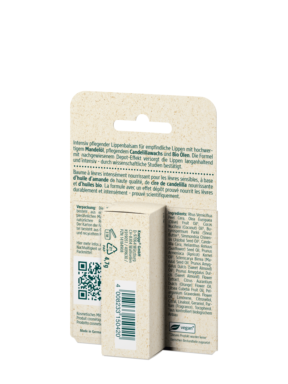 Lippenpflege Hautzart - R&uuml;ckansicht