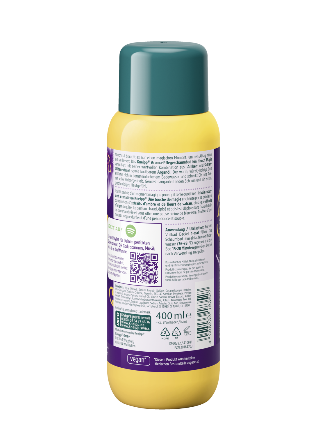 Kneipp Aroma-Pflegeschaumbad Ein Hauch Magie - R&uuml;ckansicht