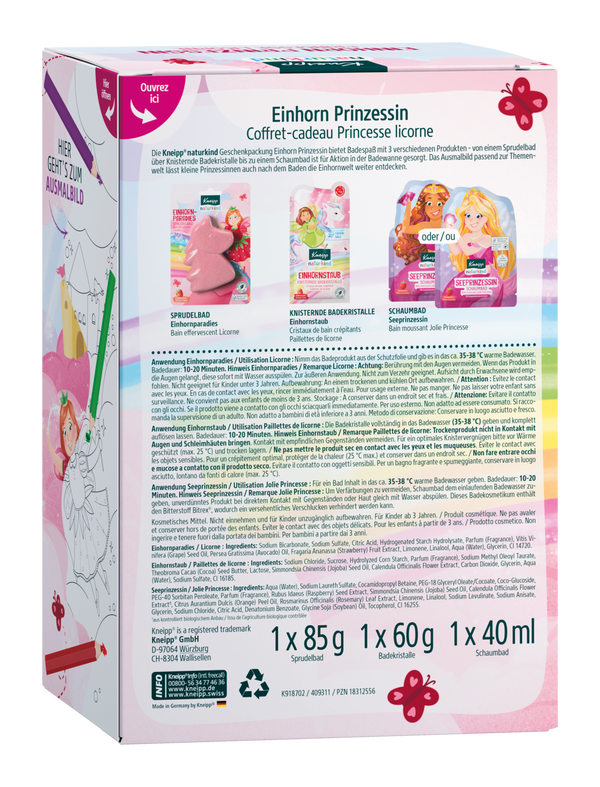 Geschenkpackung Naturkind Einhorn Prinzessin