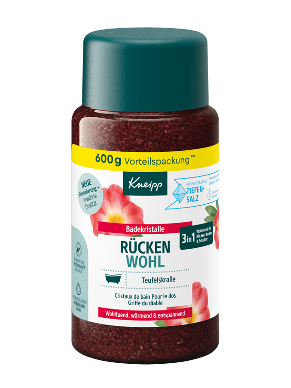 Badekristalle Rücken Wohl