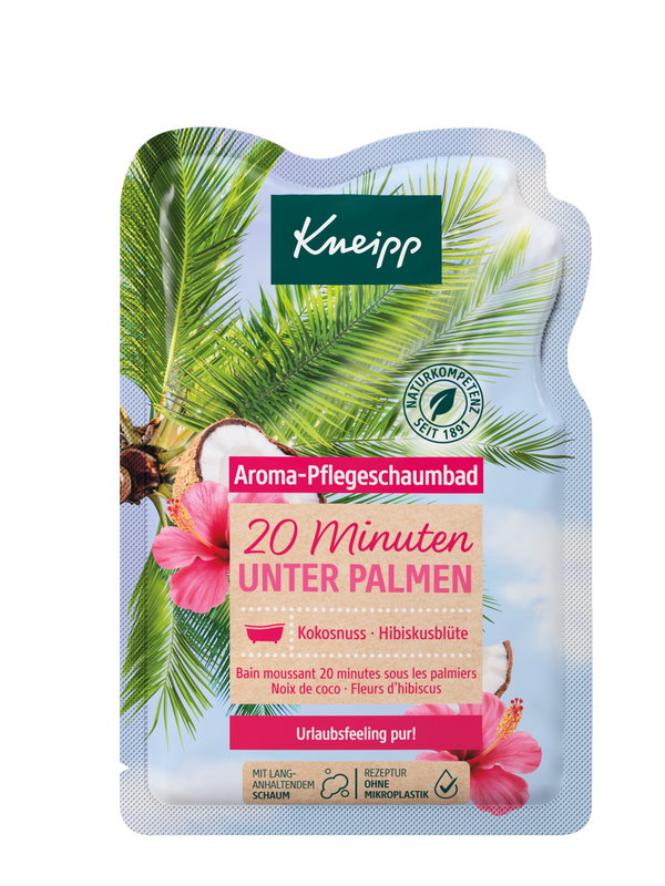 Bain moussant 20 minutes sur les palmiers 50 ml