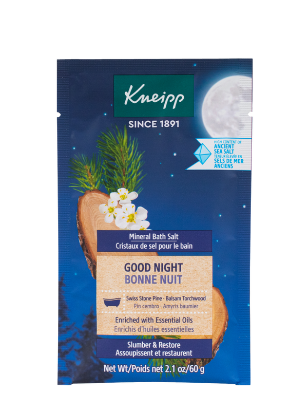 Good Night Swiss Stone Pine & Balsam Torchwood Mineral Bath Salt Mini 