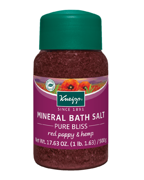 Pure Bliss Red Poppy & Hemp Mineral Bath Salt 