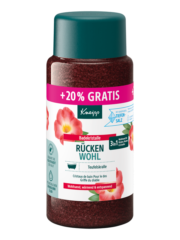 Badekristalle Rücken Wohl + 20% gratis