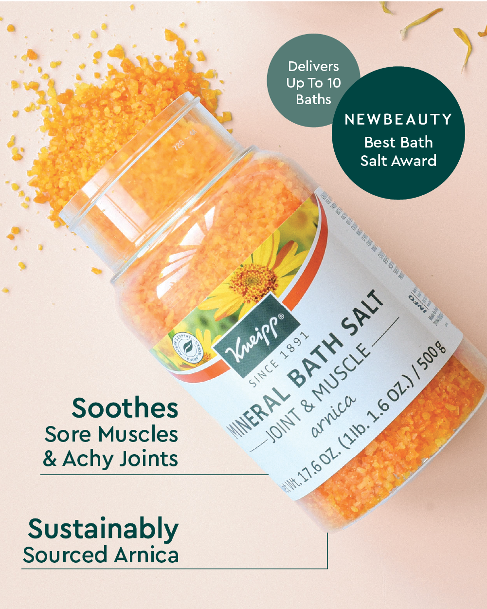 Arnica Bath Salt - Soothe Joints And Muscles | Kneipp