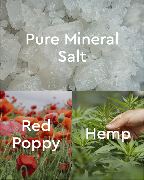 Pure Bliss Red Poppy & Hemp Mineral Bath Salt 