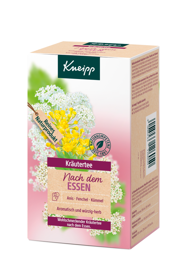 Nach dem Essen Kräutertee