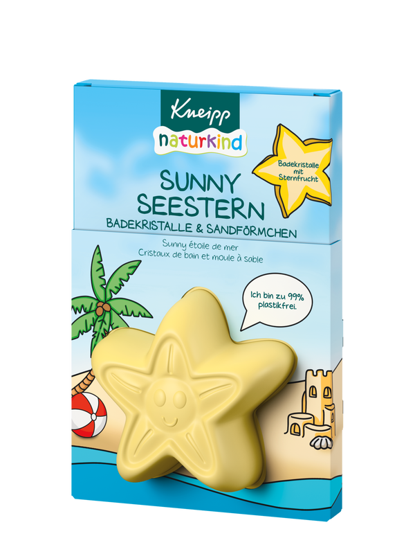Naturkind Sunny Seestern Badekristalle & Sandförmchen