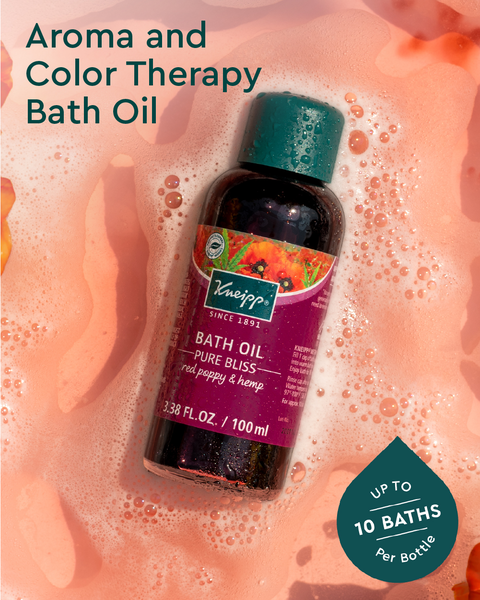 Pure Bliss Red Poppy & Hemp Bath Oil