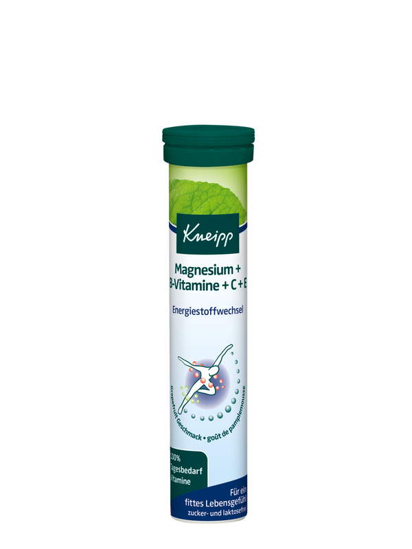 Natürliches Magnesium + B-Vitamine + C + E