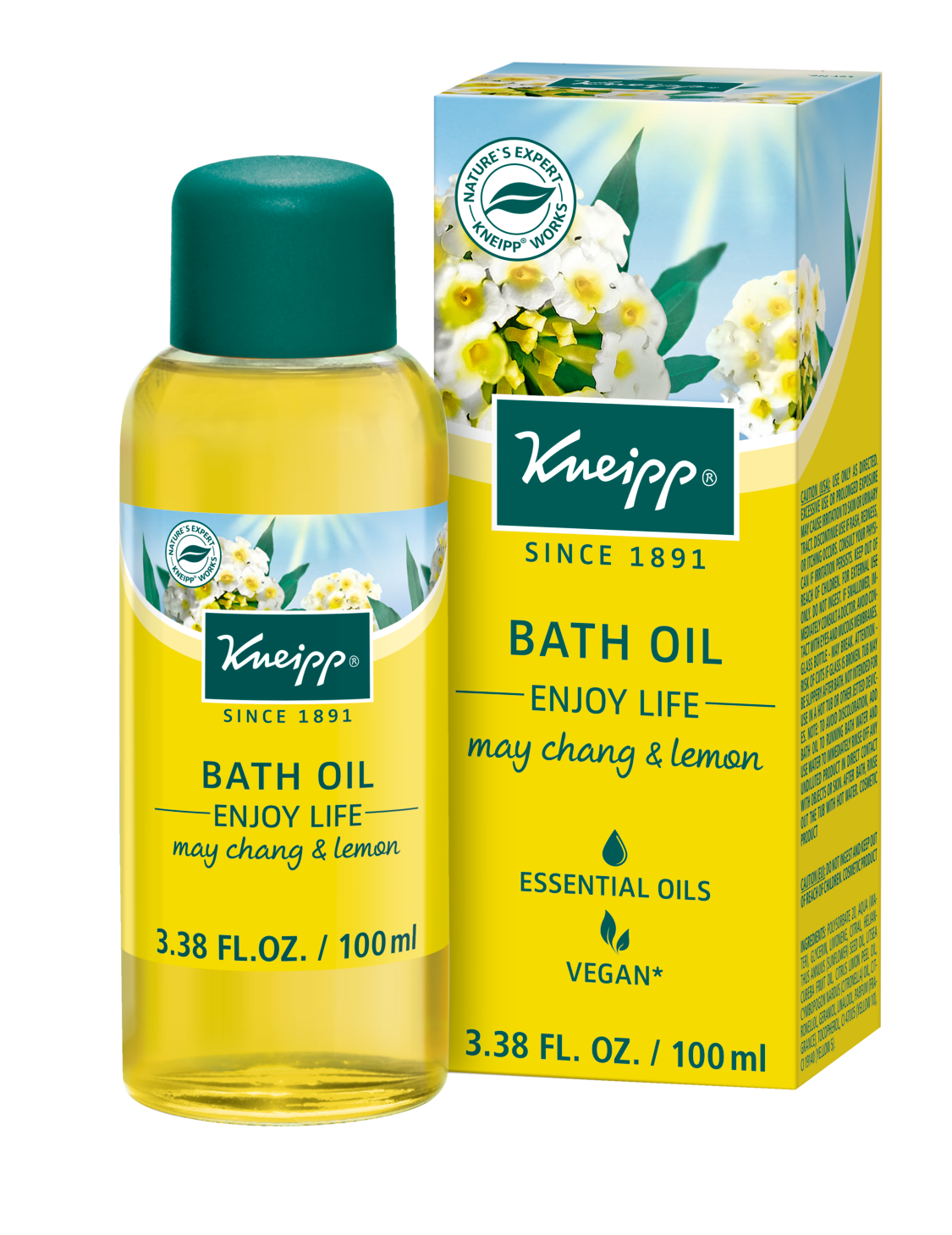 Kneipp Classic Herbal Bath Eucalyptus Sinus Relief Oil travel size .66 fl oz box 