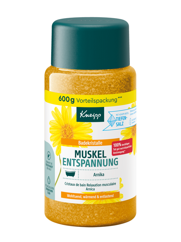 Cristaux de bain Relaxation musculaire Arnica